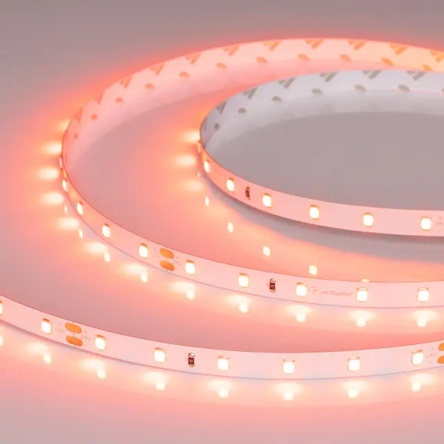 Светодиодная лента RT-A60-8mm 24V Carrot (4.8 W/m, IP20, 5m)