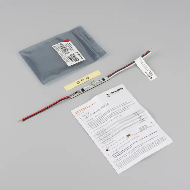 INTELLIGENT ARLIGHT Диммер SMART-PWM-102-12-MIX-IN (5-24V, 2x2A, 1-button, SENS) (IARL, Контроллер), ракурс 2