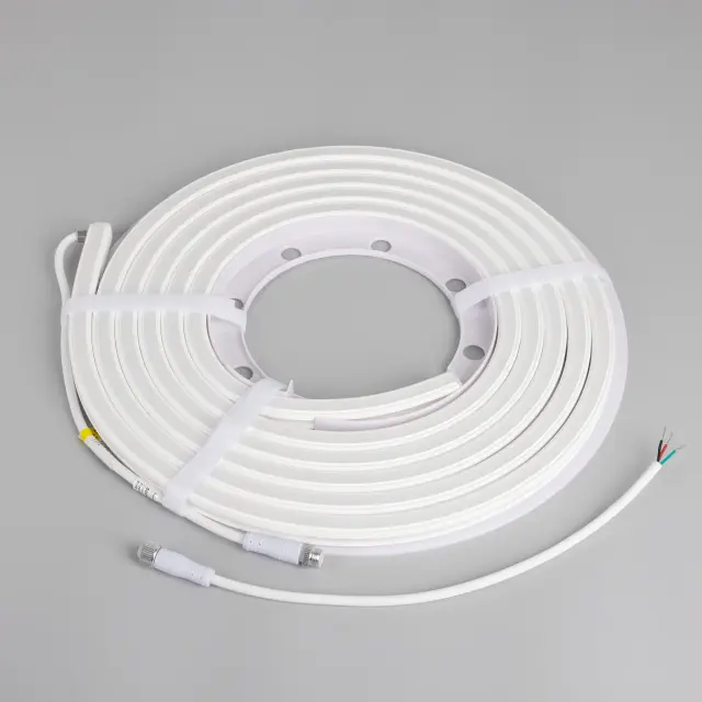 Гибкий неон SPI WAVE-SIDE-DOUBLE-A80-16x15mm 24V RGB PX10 (12 W/m, IP67, 5m, wire x1), ракурс 2