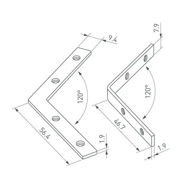 Соединитель профиля LINE-6070-120 Set, ракурс 2