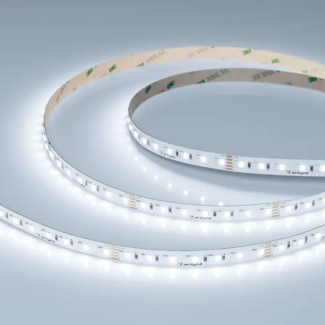 Светодиодная лента RT-A168-10mm 24V RGBW-White (20 W/m, IP20, 5m), ракурс 5