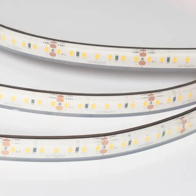 Светодиодная лента герметичная RTW-PFS-A140-12mm 48V White6000 (12 W/m, IP68, 20m), ракурс 3