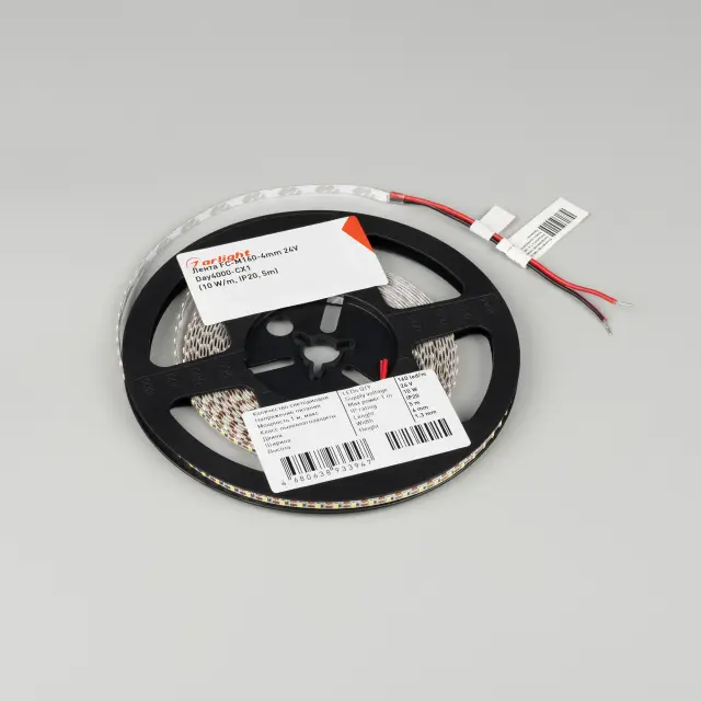 Светодиодная лента FC-M160-4mm 24V White6000-CX1 (10 W/m, IP20, 5m), ракурс 3