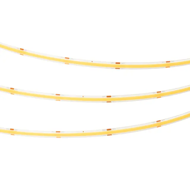 Светодиодная лента герметичная COB-SE-X378-8mm 24V Warm3000 (11 W/m, IP65, 5m), ракурс 2