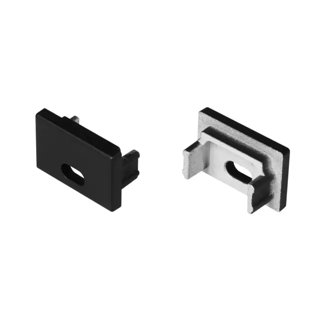 Заглушка SL-SLIM15-H10 BLACK с отверстием