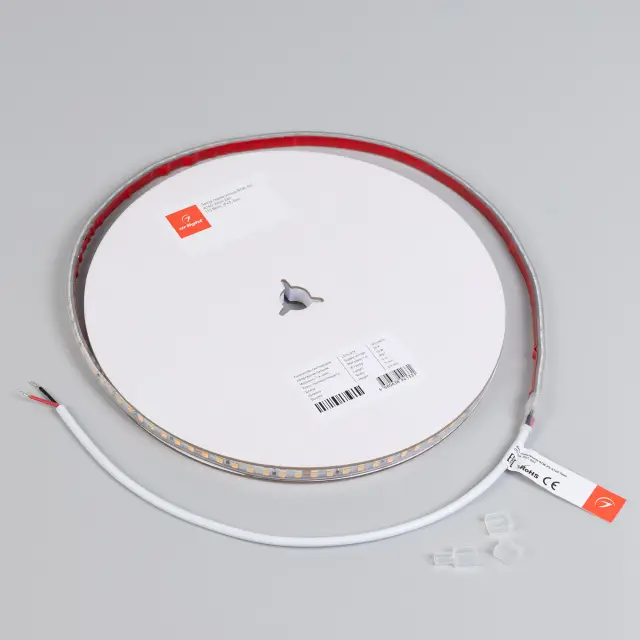 Светодиодная лента герметичная RTW-PS-A140-7mm 24V Day4000 (10 W/m, IP67, 5m), ракурс 4