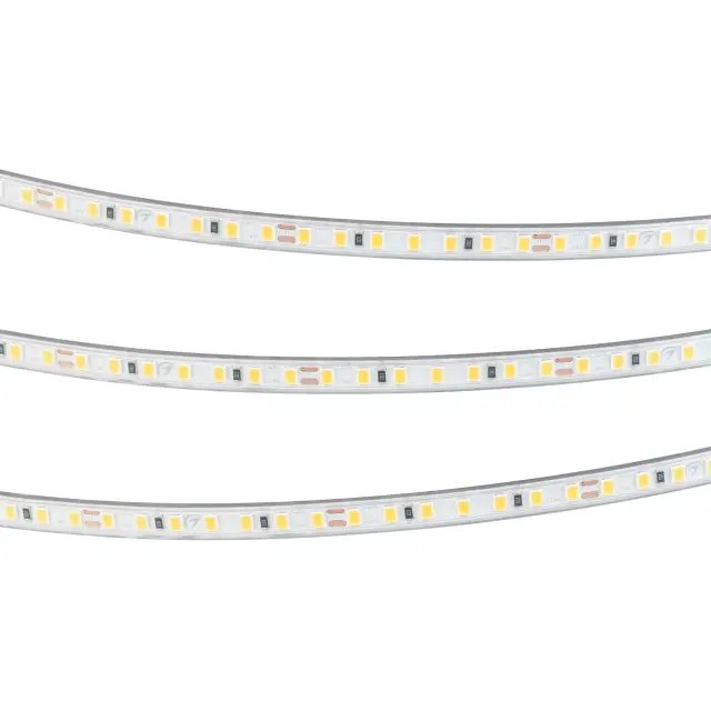Светодиодная лента герметичная RTW-PS-A140-7mm 24V Warm3000 (10 W/m, IP67, 5m), ракурс 3