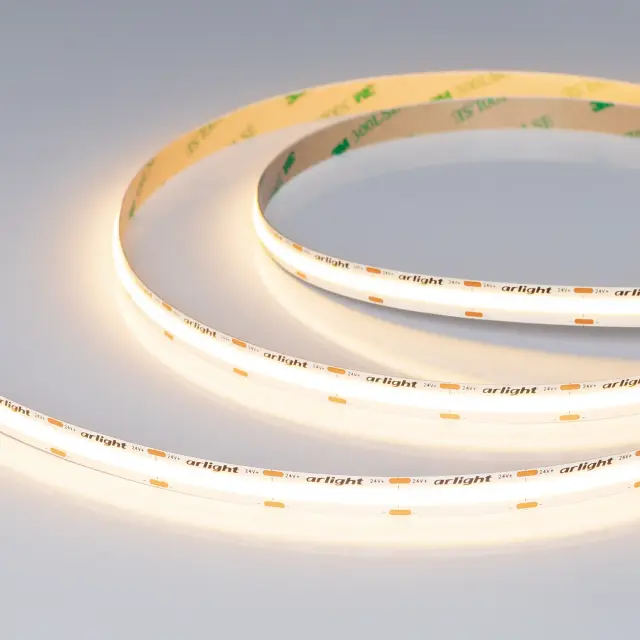 Светодиодная лента COB-X576-10mm 24V Warm3000 (15 W/m, IP20, 5m)