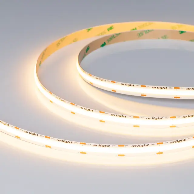 Светодиодная лента COB-X576-10mm 24V Warm2700 (15 W/m, IP20, 5m)
