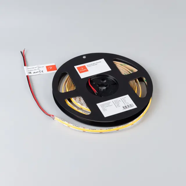 Светодиодная лента COB-X576-10mm 24V Warm2400 (15 W/m, IP20, 5m), ракурс 3