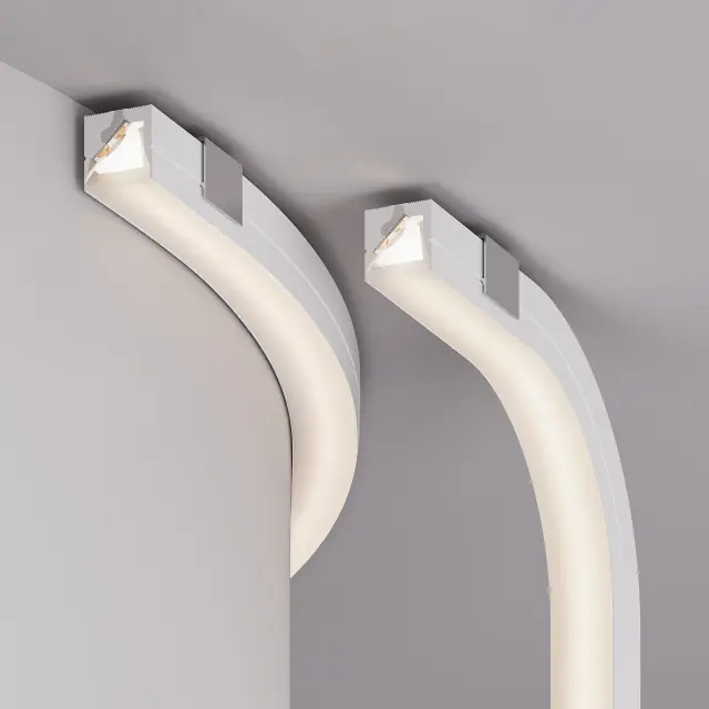 Силиконовый профиль WPH-FLEX-1616-TWIST-S11-10m WHITE, ракурс 5