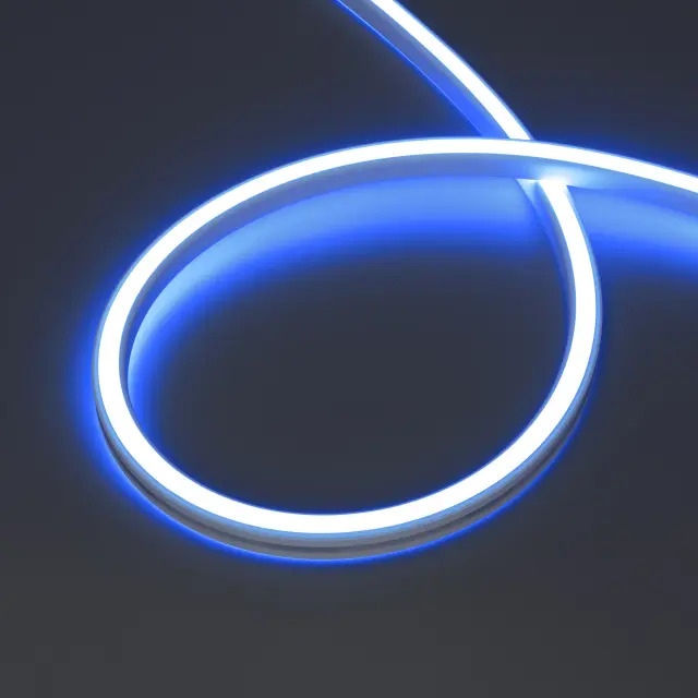 Гибкий неон WAVE-SIDE-DOUBLE-B84-16x15mm 24V RGB (10 W/m, IP67, 5m, wire x1), ракурс 3