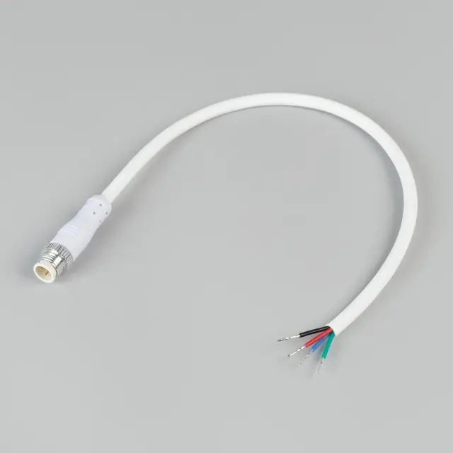 Коннектор питания ARL-WAVE-1615-CON-POWER-MALE-4PIN-WHT, ракурс 2