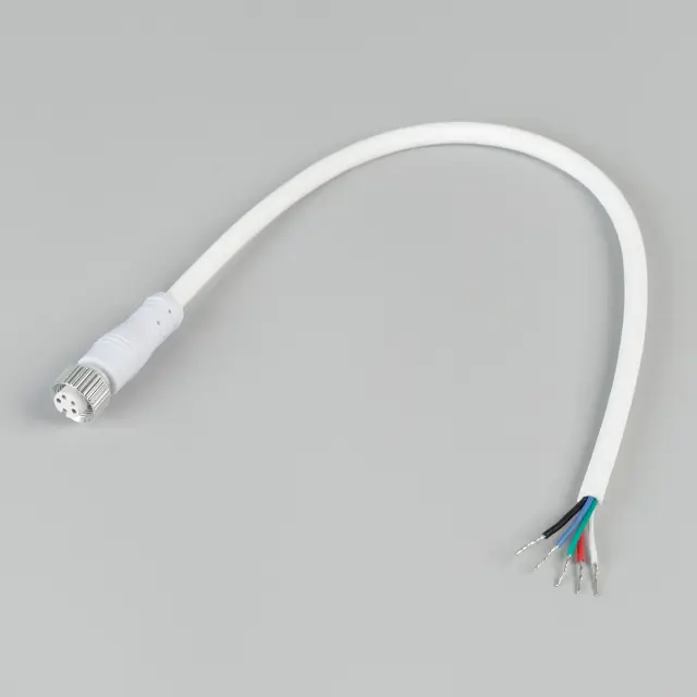 Коннектор питания ARL-WAVE-1615-CON-POWER-FEMALE-5PIN-WHT, ракурс 2