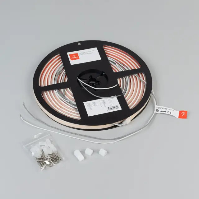 Светодиодная лента герметичная COB-PSW-X480-8mm 24V Warm2700 (6 W/m, IP67, TWP100, 5m), ракурс 3