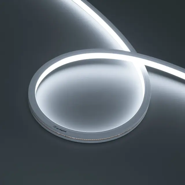 Гибкий неон MOONLIGHT-PRO-TOP-X320-13x12mm 48V White6000 (9.6 W/m, IP67, 30m, wire x2)