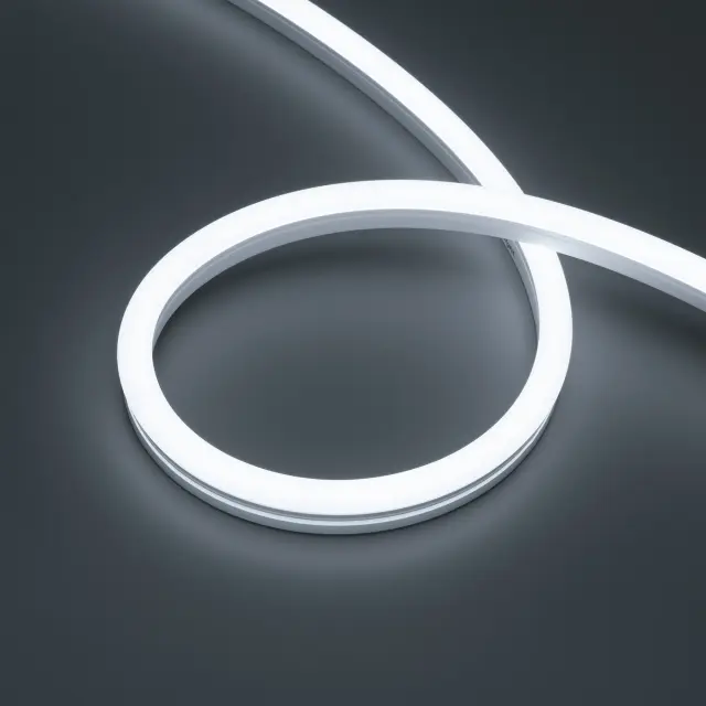 Гибкий неон MOONLIGHT-PRO-SIDE-X320-12x24mm 48V White6000 (10 W/m, IP67, 30m, wire x2)