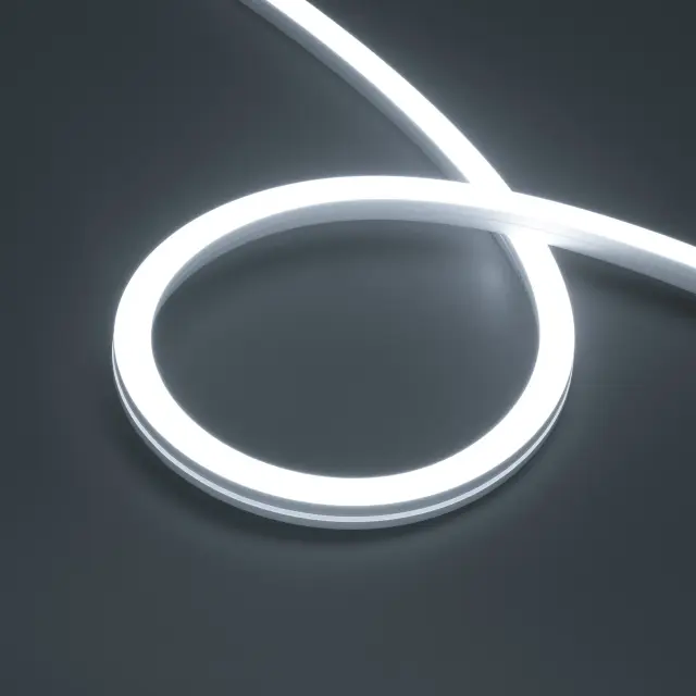 Гибкий неон MOONLIGHT-PRO-SIDE-X320-16x16mm 48V White6000 (10 W/m, IP67, 30m, wire x2)