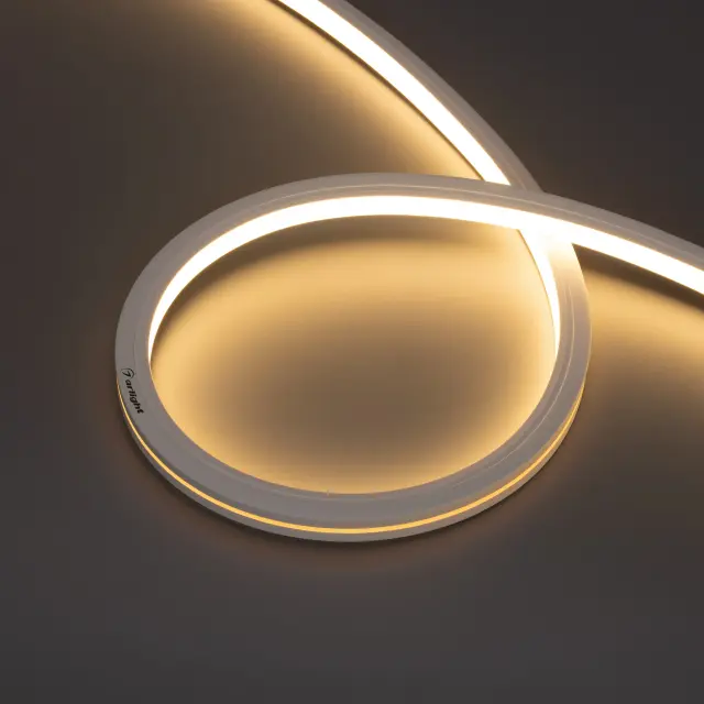 Гибкий неон MOONLIGHT-PRO-TOP-X320-16x16mm 48V Warm3000 (10 W/m, IP67, 30m, wire x2)