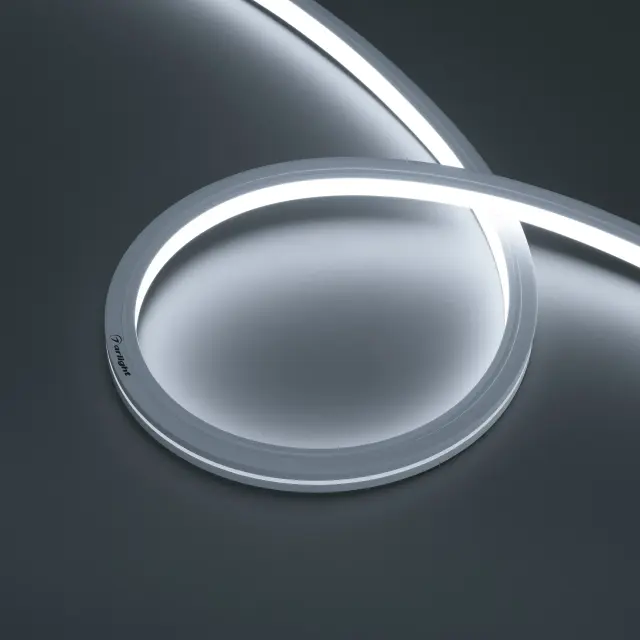 Гибкий неон MOONLIGHT-PRO-TOP-X320-16x16mm 48V White6000 (10 W/m, IP67, 30m, wire x2)