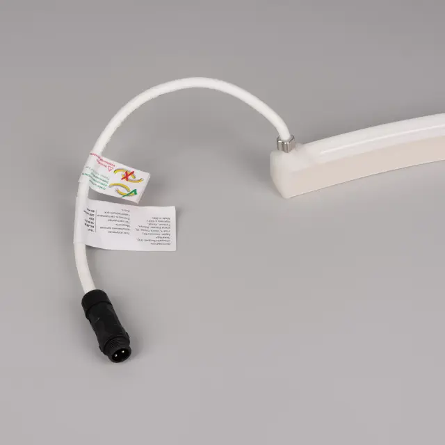 Гибкий неон MOONLIGHT-PRO-TOP-X320-20x20mm 48V Day4000 (10 W/m, IP67, 30m, wire x2), ракурс 2