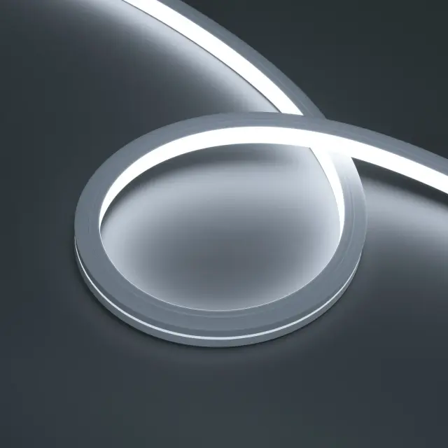 Гибкий неон MOONLIGHT-PRO-TOP-X320-20x20mm 48V White6000 (10 W/m, IP67, 30m, wire x2)