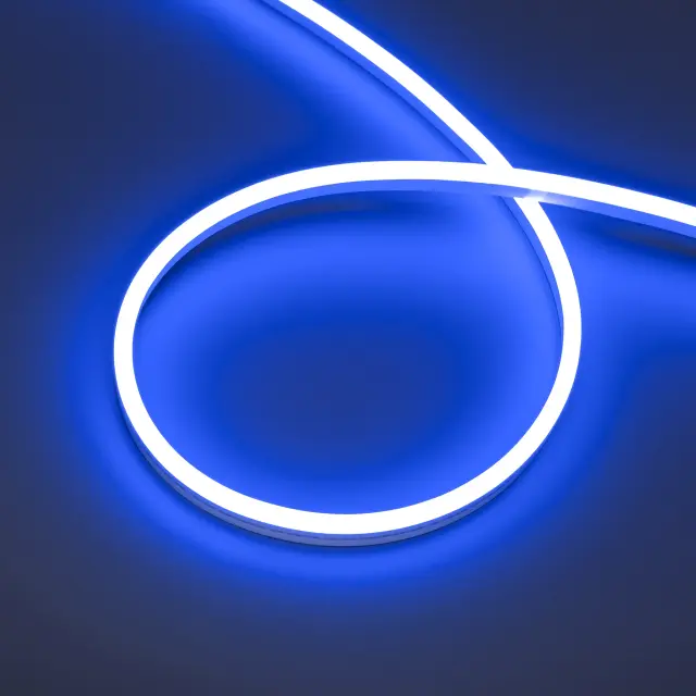 Гибкий неон HALO-SIDE-A168-6x13mm 24V Blue (10 W/m, IP67, 2835, 5m)