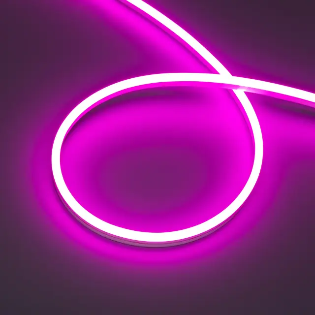 Гибкий неон HALO-SIDE-A168-6x13mm 24V Pink (10 W/m, IP67, 2835, 5m)