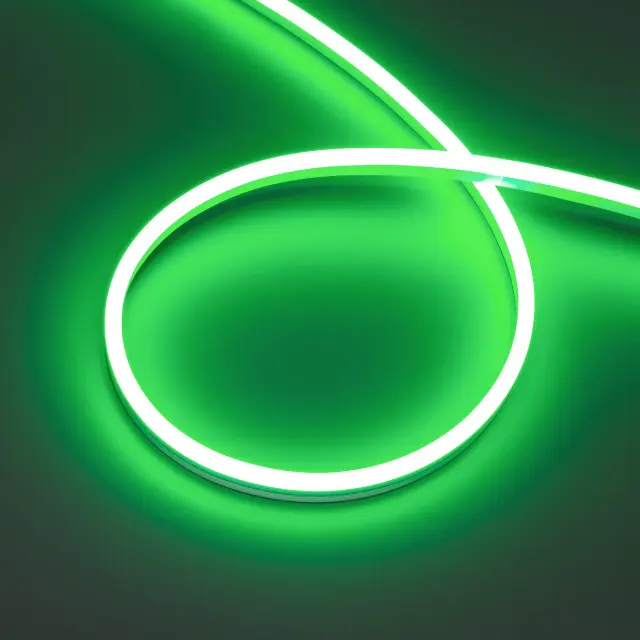 Гибкий неон HALO-SIDE-A168-6x13mm 24V Green (10 W/m, IP67, 2835, 5m)