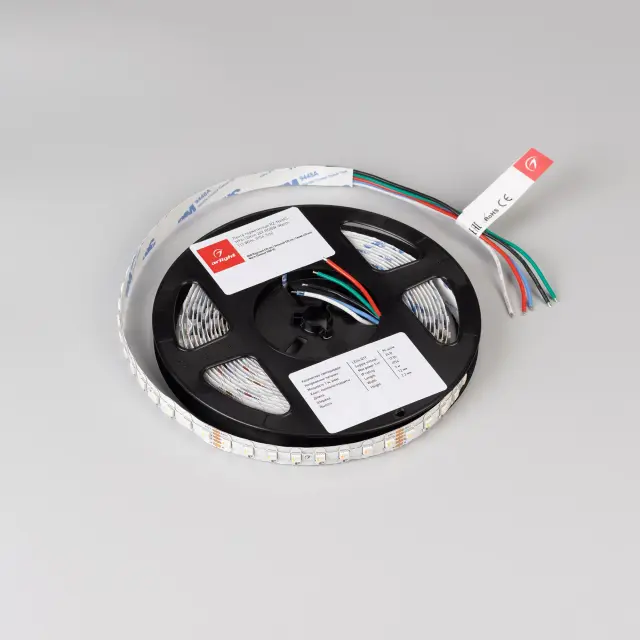 Светодиодная лента герметичная RZ-NANO-H96-12mm 24V RGBW-White (12 W/m, IP54, 5m), ракурс 3