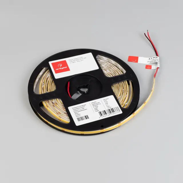 Светодиодная лента герметичная COB-SE-X544-8mm 24V Warm3000 (11 W/m, IP65, 5m), ракурс 3