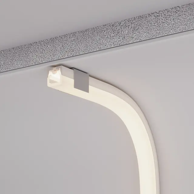 Силиконовый профиль WPH-FLEX-2020-TOP-S13-20m WHITE, ракурс 4