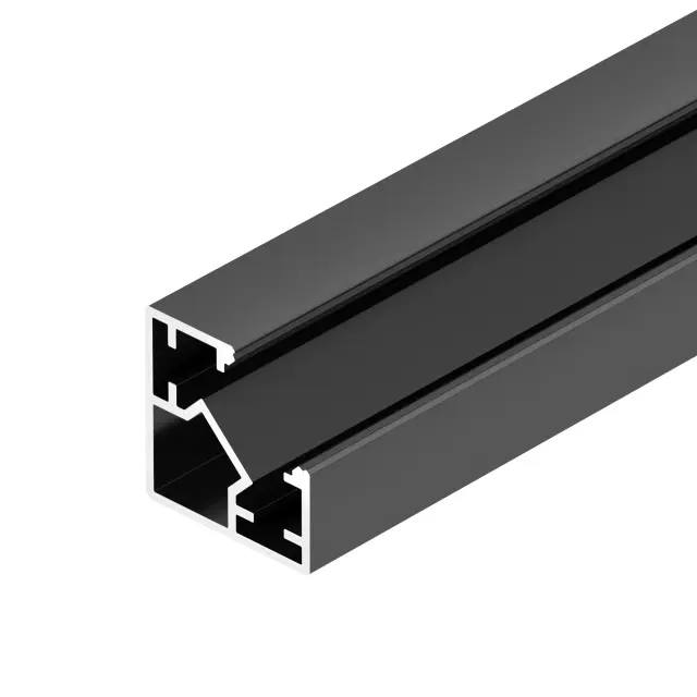 Профиль SL-KUB-DISPLAY-2525-2000 ANOD BLACK, ракурс 2
