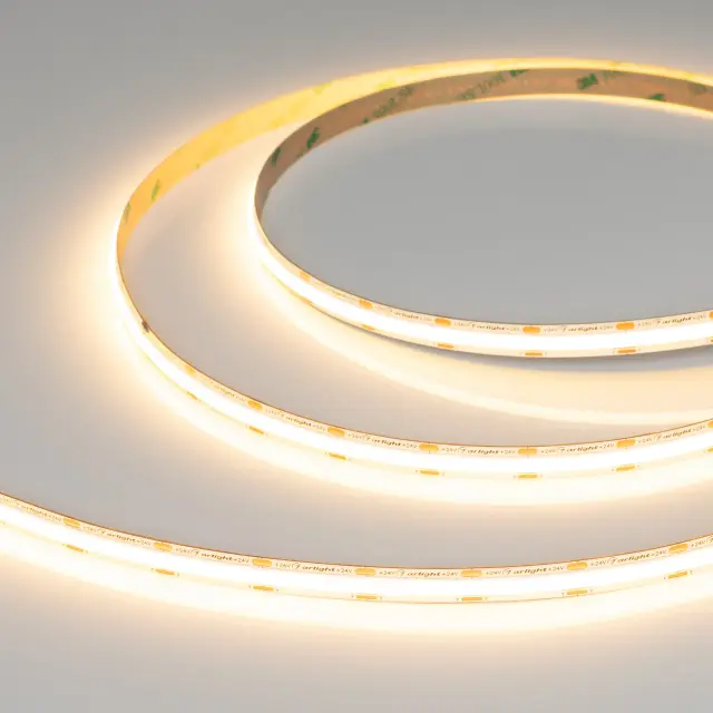 Светодиодная лента COB-X560-10mm 24V Warm2700 (5-15 W/m, IP20, 5m)
