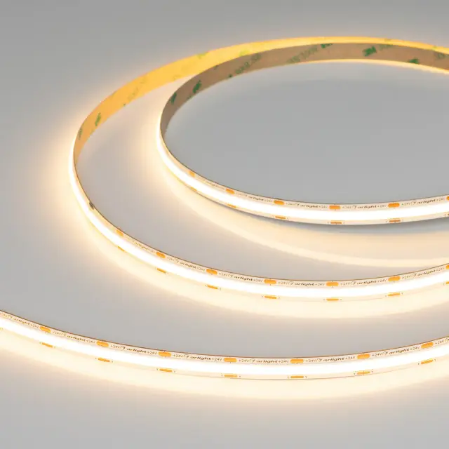 Светодиодная лента COB-X560-10mm 24V Warm2700 (5-15 W/m, IP20, 5m), ракурс 2