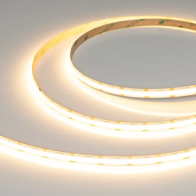 Светодиодная лента COB-X560-10mm 24V Warm2700 (5-15 W/m, IP20, 5m), ракурс 5