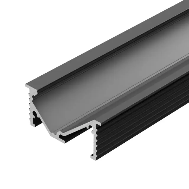 Профиль SL-BEVEL-W32-F-2000 ANOD BLACK, ракурс 2