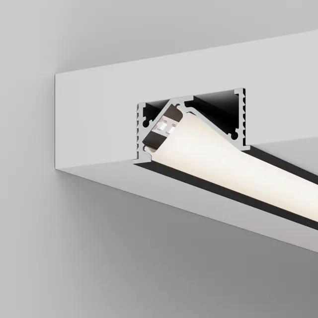 Профиль SL-BEVEL-W32-F-2000 ANOD BLACK, ракурс 5