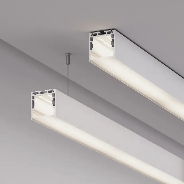 Профиль SL-LINE-3535-2000 WHITE с рефлектором, ракурс 4