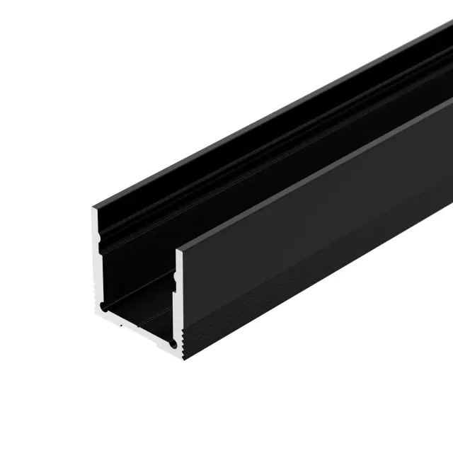Профиль SL-SLIM20-H20-3000 BLACK (BY), ракурс 2