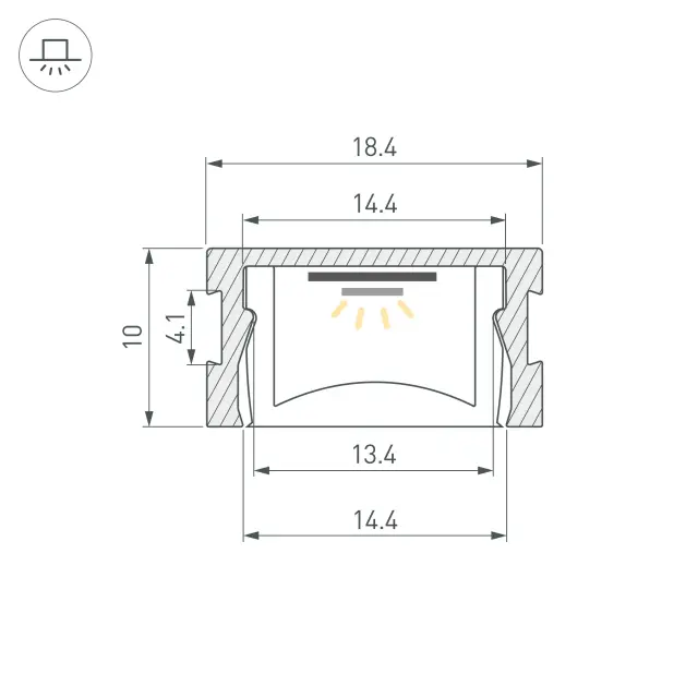 Профиль HR-M-2000 ANOD, ракурс 4