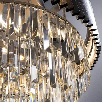 Люстра Arte Lamp A1004PL-10SI MUSCIDA — серебряный, ракурс 3