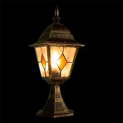 Уличный светильник Arte Lamp A1014FN-1BN BERLIN — бронза, ракурс 2