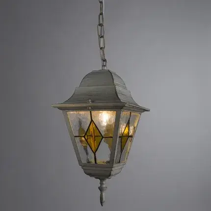 Уличный светильник Arte Lamp A1015SO-1WG BERLIN — белое золото, ракурс 2