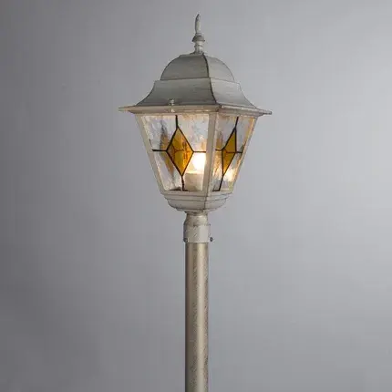 Уличный светильник Arte Lamp A1016PA-1WG BERLIN — белое золото, ракурс 2