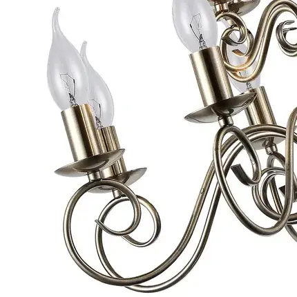 Люстра Arte Lamp A1129LM-12AB ISABEL — бронза, ракурс 3