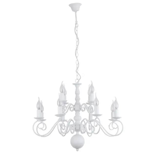 Люстра Arte Lamp A1129LM-12WH ISABEL — белый