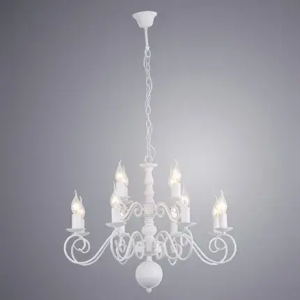 Люстра Arte Lamp A1129LM-12WH ISABEL — белый, ракурс 2