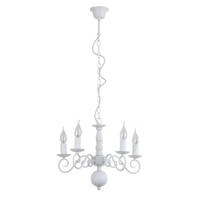 Люстра Arte Lamp A1129LM-5WH ISABEL — белый