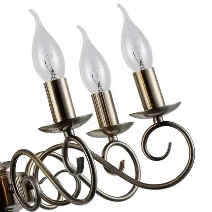 Люстра Arte Lamp A1129LM-7AB ISABEL — бронза, ракурс 3